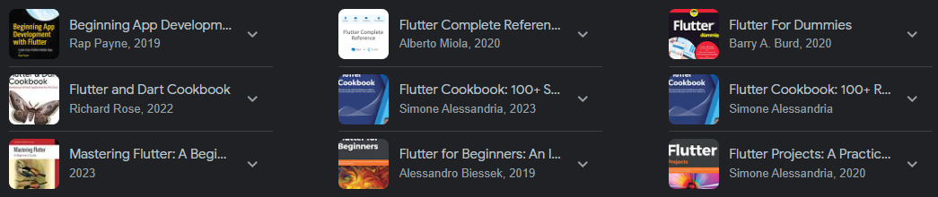 símbolo do Flutter